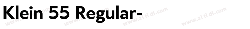 Klein 55 Regular字体转换